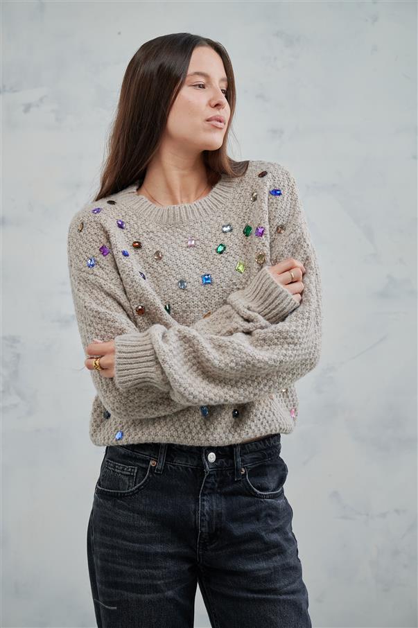 Sweater Wish con Piedras de Colores